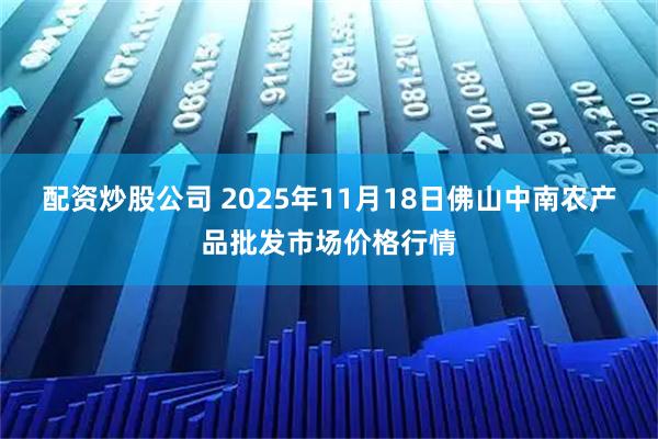 配资炒股公司 2025年11月18日佛山中南农产品批发市场价格行情